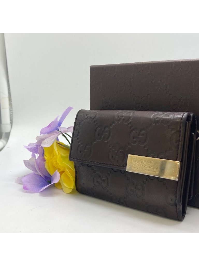 Gucci Trifold Wallet Gg Marais The Hook Compact Card Billfold